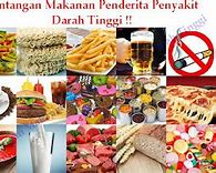 Pantangan Makanan Penderita Gula Darah Tinggi